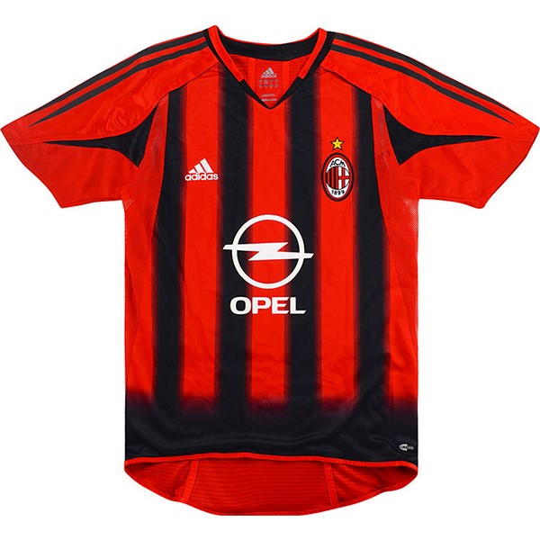 Thailande Maillot Football AC Milan Domicile Retro 2004 2005 Rouge